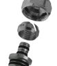 Компрессионный фитинг для пластиковых и металлопластиковых труб  (IC-98-16x1/2)